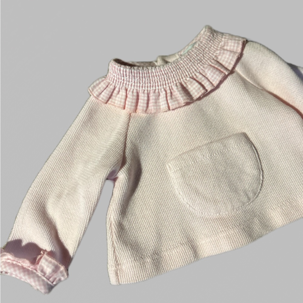 Babidu Baby Girls Pink Sweater